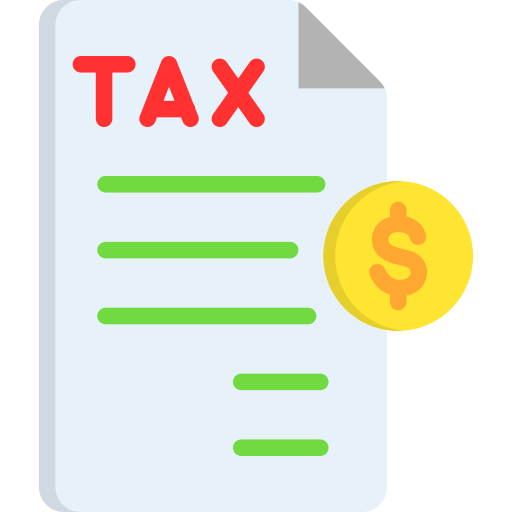 belastingen Generic color fill icoon