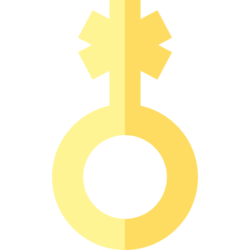 genderqueer Basic Straight Flat ikona