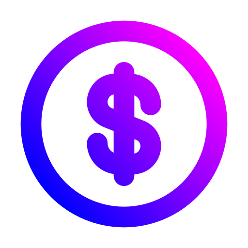 dollar Generic gradient outline icoon