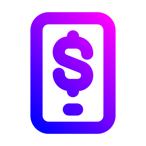 paiement mobile Generic gradient outline Icône