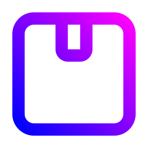 Package box Generic gradient outline icon
