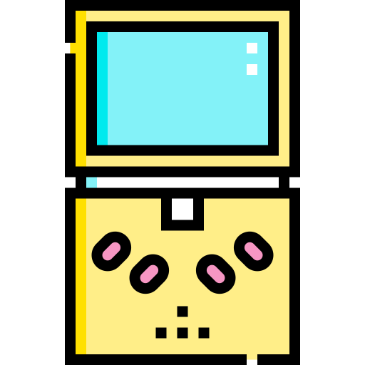 consola de juego Detailed Straight Lineal color icono
