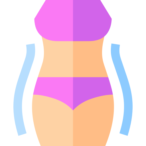 Body contouring Basic Straight Flat icon