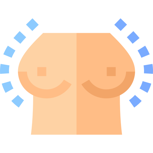 Breast Basic Straight Flat icon