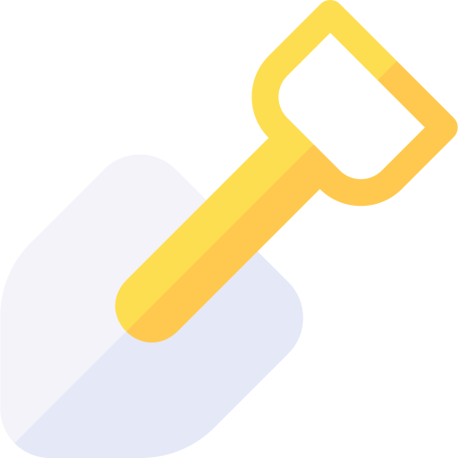 Shovel Basic Rounded Flat icon