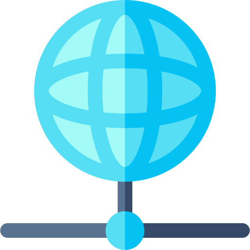 wereldwijd Basic Rounded Flat icoon