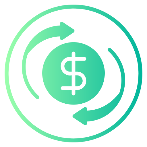 Cash flow Generic gradient fill icon