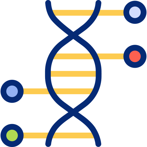 유전체학 Basic Accent Lineal Color icon