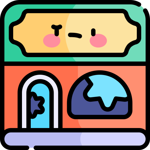 정면 Kawaii Lineal color icon