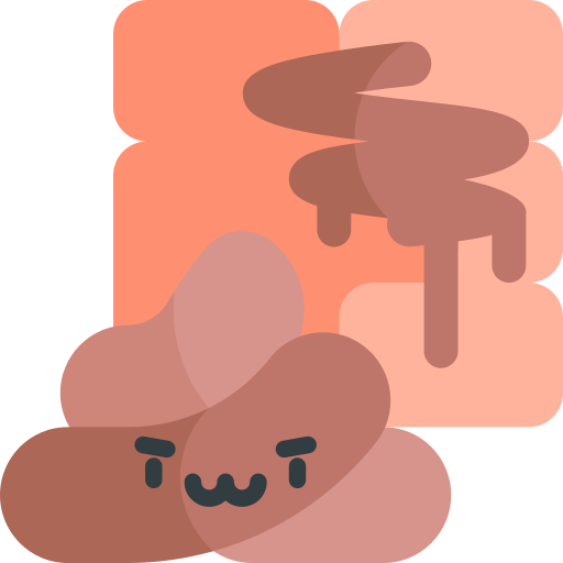 Smudged poop Kawaii Flat icon