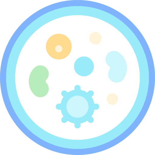 bakteria Detailed color Lineal color ikona