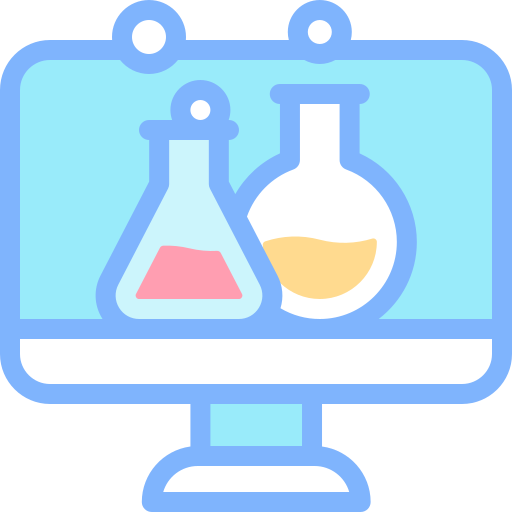 laboratorio virtuale Detailed color Lineal color icona