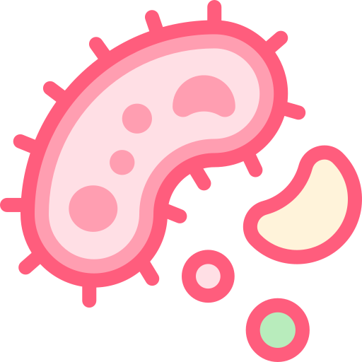 細菌 Detailed color Lineal color icon