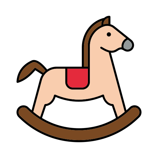 Rocking horse Generic color lineal-color icon