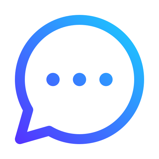burbuja de chat Generic gradient outline icono