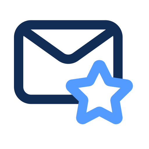 Starred message Generic color outline icon