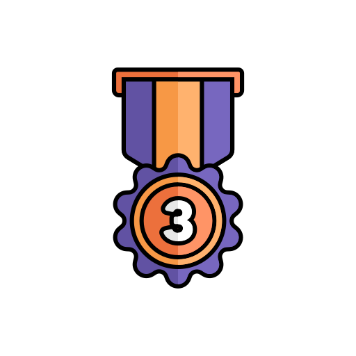 medaglia di premio Generic color lineal-color icona