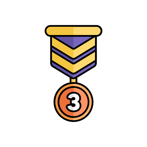 medaglia di premio Generic color lineal-color icona