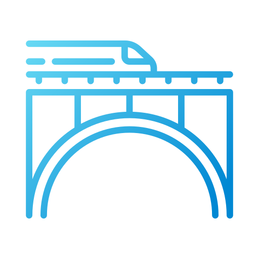 eisenbahnbrücke Generic gradient outline icon