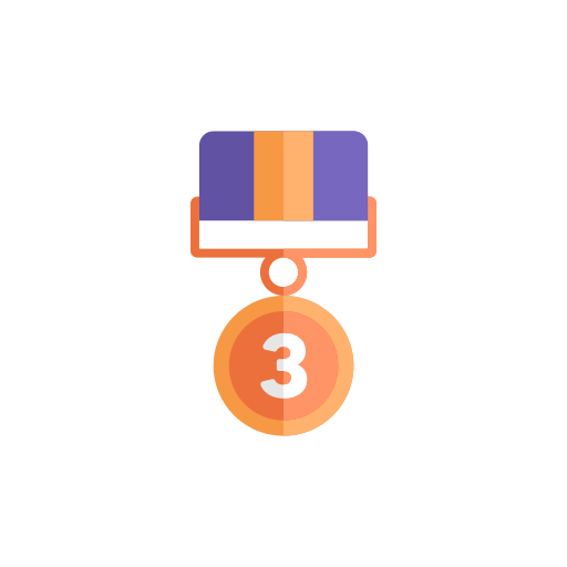 Award medal Generic color fill icon