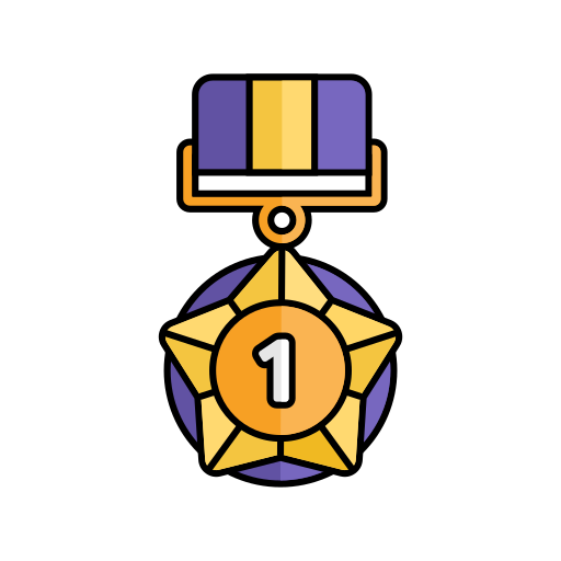 medalla de premio Generic color lineal-color icono