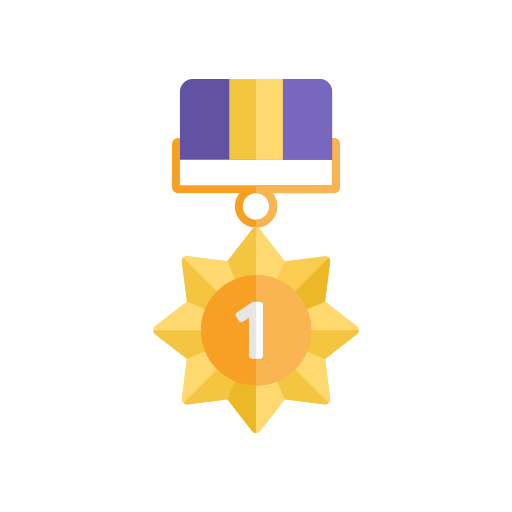 Award medal Generic color fill icon