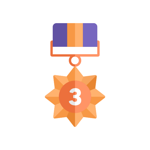 Award medal Generic color fill icon
