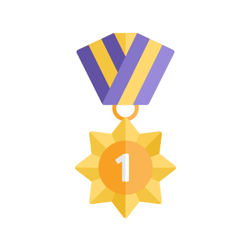 Award medal Generic color fill icon