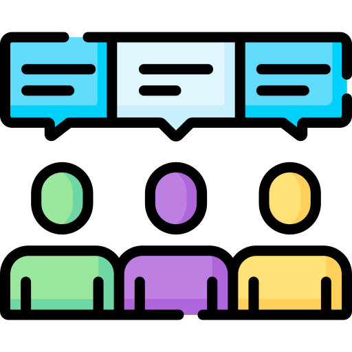grupo de chat Special Lineal color icono