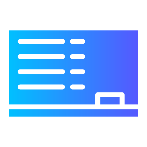 lavagna Generic gradient outline icona