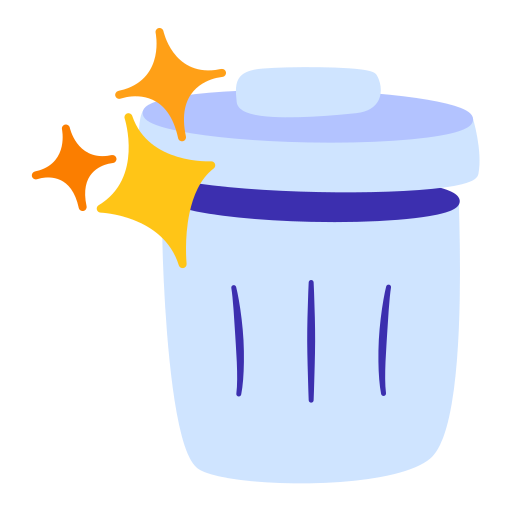 Trash bag Generic color fill icon
