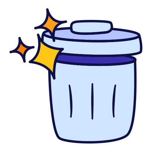 Trash bag Generic color hand-drawn icon