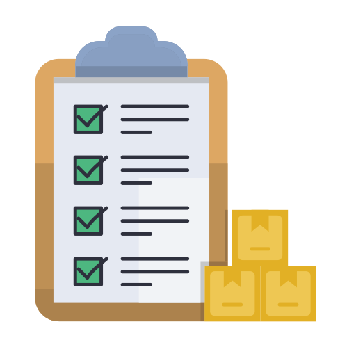 Package checking Generic color fill icon