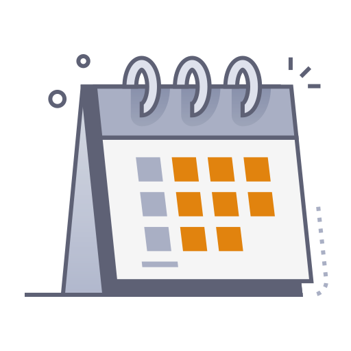 kalender Generic gradient lineal-color icoon