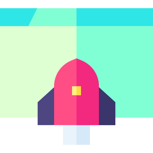 launch Basic Straight Flat icoon