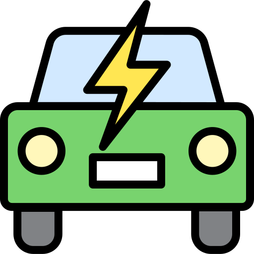 coche eléctrico Generic color lineal-color icono