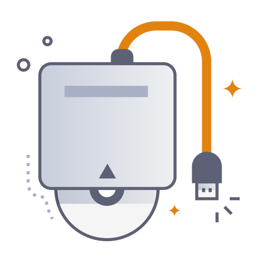 Optical drive Generic gradient lineal-color icon