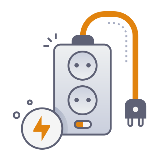 Power strip Generic gradient lineal-color icon