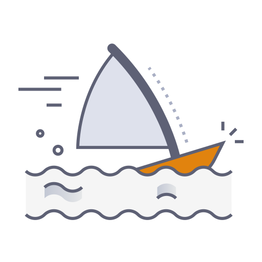 het windsurfen Generic gradient lineal-color icoon