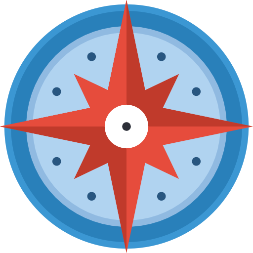 kompas Basic Miscellany Flat icoon