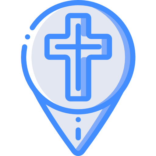 Pin Basic Miscellany Blue icon