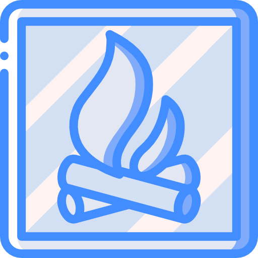Camping Basic Miscellany Blue icon