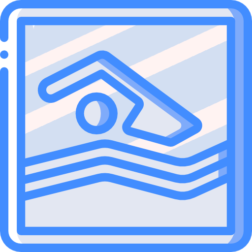 Swimming pool Basic Miscellany Blue icon