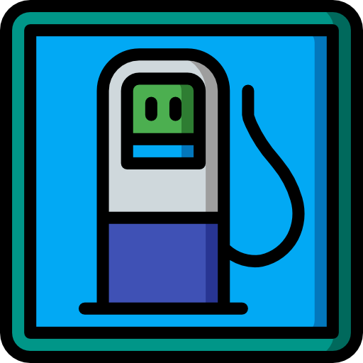 Gas station Basic Miscellany Lineal Color icon