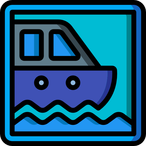 Boat Basic Miscellany Lineal Color icon