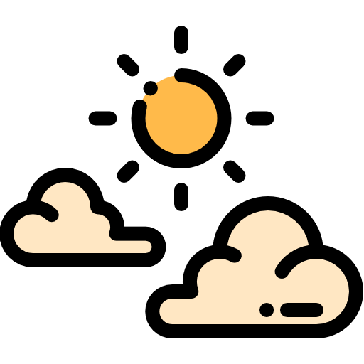 Sun Detailed Rounded Lineal color icon