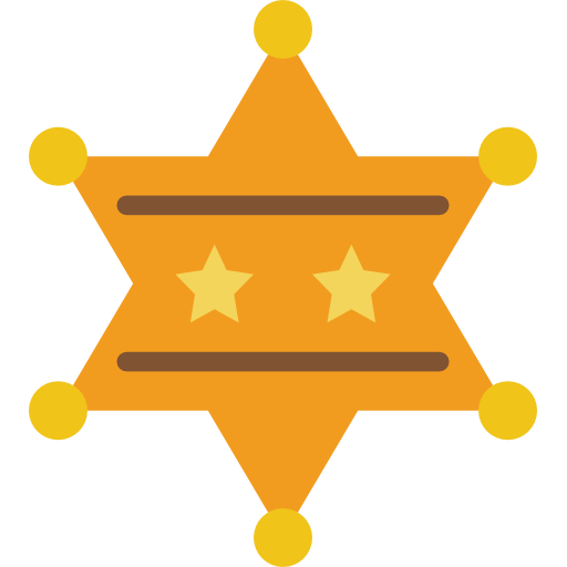 sheriff Basic Miscellany Flat icoon