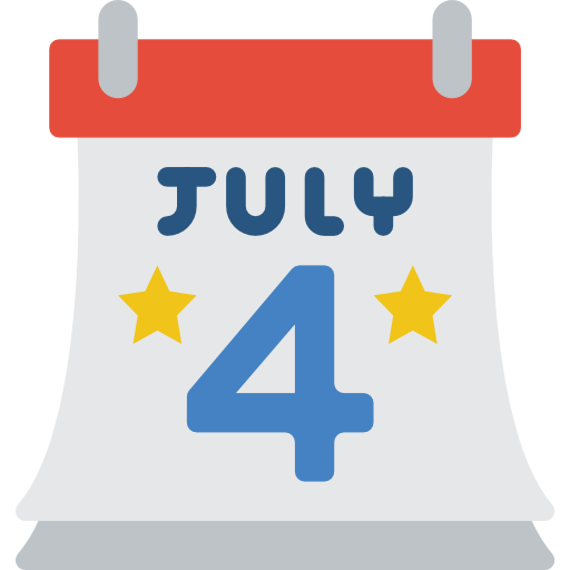 4. juli Basic Miscellany Flat icon