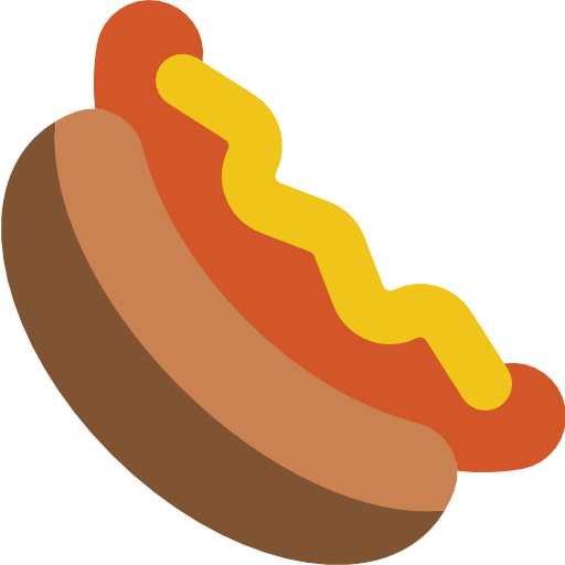 hot dog Basic Miscellany Flat ikona