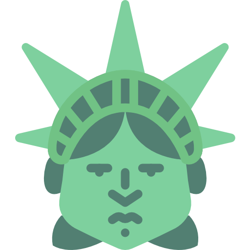 estatua de la libertad Basic Miscellany Flat icono
